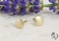 Preview: Ohrstecker Mini-Sonne, Gold 750/- mattgekratzt