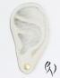 Preview: Ohrstecker Mini-Sonne, Gold 750/- mattgekratzt
