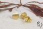 Preview: Ohrstecker Mini-Sonne, Gold 750/- strichmatt