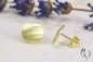 Preview: Ohrstecker Iniabi , Gold 585/-, strichmatt