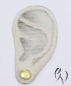 Preview: Ohrstecker Andreis, Gold 585/-, mattgekratzt