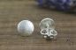 Preview: Ohrstecker Amari, Silber 925/-, kleiner Vollmond, papierstrukturiert