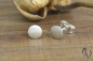 Preview: Ohrstecker Bedrye, Silber 925/-, Mini-Vollmond, strichmatt