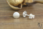 Preview: Ohrstecker Bedrye, Silber 925/-, Mini-Vollmond, strichmatt