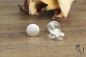 Preview: Ohrstecker Bedrye, Silber 925/-, Mini-Vollmond, strichmatt