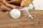 Preview: Ohrstecker Silber 925/-, Vollmond 9,5 mm, mattgeschlagen