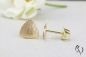 Preview: Dreieckige Ohrstecker aus Rosegold
