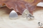 Preview: Ohrstecker Eldreiede, Platin 950/-, strichmatt
