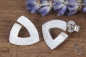 Preview: Ohrstecker Silber 925/-, kleine Triangel, 12,5 mm, mattgekratzt