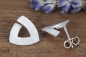 Preview: Ohrstecker Silber 925/-, kleine Triangel, 12,5 mm, mattgekratzt