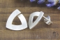Preview: Ohrstecker Silber 925/-, kleines Triangel, 12,5 mm, strichmatt
