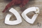 Preview: Ohrstecker Silber 925/-, Triangel, 15 mm, mattgekratzt