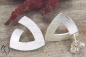 Preview: Ohrstecker Silber 925/-, Triangel, 15 mm, mattgekratzt