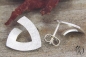 Preview: Ohrstecker Silber 925/-, Triangel, 15 mm, mattgekratzt