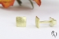 Preview: Quadratische Ohrstecker aus Gold 585