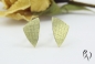 Preview: Kleine dreieckige Ohrstecker aus Gold 585/-