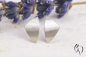 Preview: Kleine dreieckige Ohrstecker aus Weißgold 585/-