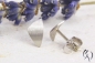 Preview: Ohrstecker Selas, Weißgold 585/-, strichmatt