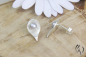 Preview: Ohrstecker Rhea, Silber 925/- mit grauer Süßwasserperle