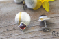 Preview: Ohrstecker Nadeen, Silber 925/- und Feingold mit Granat