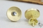 Preview: Ohrstecker Chumani, Gold 750/- mit grauen Turmalinen