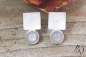 Preview: Ohrstecker Silber mit Mondstein