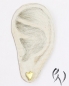 Preview: Ohrstecker Herz , Gold 585/- strichmatt