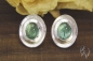 Preview: Ohrstecker SIlber mit hellblauem Turmalin-Cabouchon