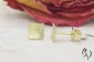 Preview: Ohrstecker Nathia, Gold 585/- mattgekratzt, 6 x 6 mm