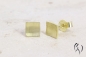 Preview: Ohrstecker Nathia, Gold 585/- strichmatt, 6 x 6 mm