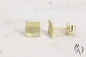 Preview: Ohrstecker Nathia, Gold 585/- strichmatt, 6 x 6 mm