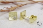 Preview: Ohrstecker Nathia, Gold 585/- mit Brillant, mattgekratzt, 6 x 6 mm