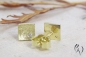 Preview: Ohrstecker Nathia, Gold 585/- mit Brillant, mattgekratzt, 6 x 6 mm