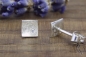 Preview: Ohrstecker Nathia, Silber 925/- mit Zirkonia, mattgekratzt, 6 x 6 mm