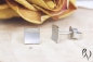 Preview: Ohrstecker Nathia, Platin 950/-, strichmatt