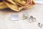 Preview: Ohrstecker Nathia, Platin 950/-, strichmatt