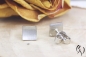 Preview: Ohrstecker Nathia, Platin 950/-, strichmatt