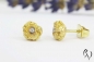 Preview: Ohrstecker Knitterkugel mit Brillant, Gold 750/-