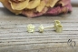 Preview: Ohrstecker Zerknitterte Winzlinge, Gold 585/-