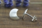 Preview: Ohrstecker Taini, Silber 925/-, kleiner Halbmond strichmatt