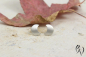 Preview: Ohrstecker Halbmond aus Platin 950/-