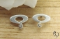 Preview: Ohrstecker Silber mit Brillant, Jugendstil