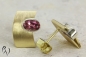 Preview: Ohrstecker Lootha, Gold 750/- mit roten Turmalinen