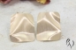 Preview: Ohrstecker Rosegold, geknittert