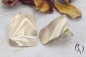 Preview: Geknitterte Ohrstecker Roségold 585/-, Rechteck