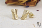 Preview: Ohrstecker Värmdö,Gold 750/-, kleines Rechteck, ca 10 x 6 mm