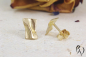 Preview: Ohrstecker Värmdö,Gold 750/-, kleines Rechteck, ca 10 x 6 mm