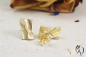 Preview: Ohrstecker Värmdö,Gold 750/-, kleines Rechteck, ca 10 x 6 mm