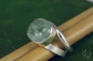 Preview: Ring Valon,  Silber 925/- mit hellblauem Cabouchon