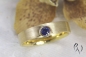 Preview: Ring Kaami, Gold 750/- mit Saphir